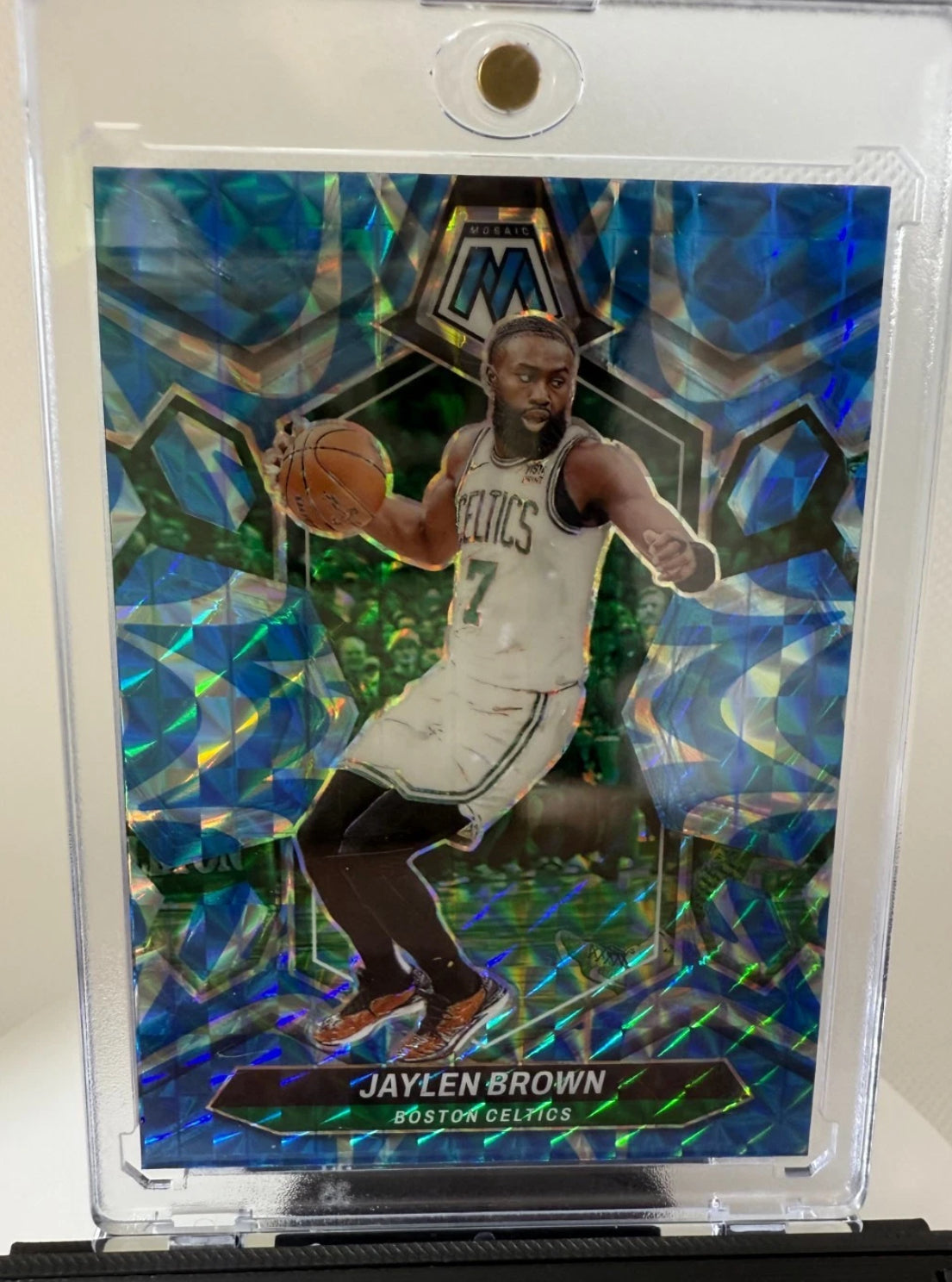 2023-24 Mosaic Jaylen Brown Blue Reactive Celtics