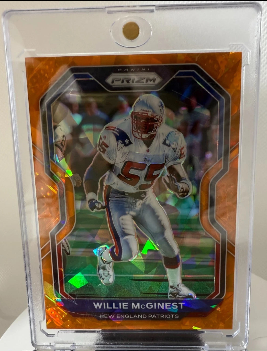 Panini Prizm Willie McGinest Orange Prizm Patriots